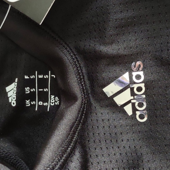 NWT Adidas Boy's Small Aeroready Force Padded Compression Integrated Black Shirt - Picture 3 of 16